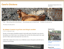 Tablet Screenshot of carolschickens.com